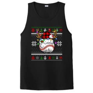 Santa Ugly Sports Christmas Baseball Player Gift PosiCharge Competitor Tank