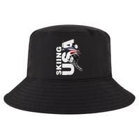 Skiing USA Support The Team USA Flag Ski Cool Comfort Performance Bucket Hat