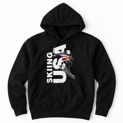 Skiing USA Support The Team USA Flag Ski Hoodie