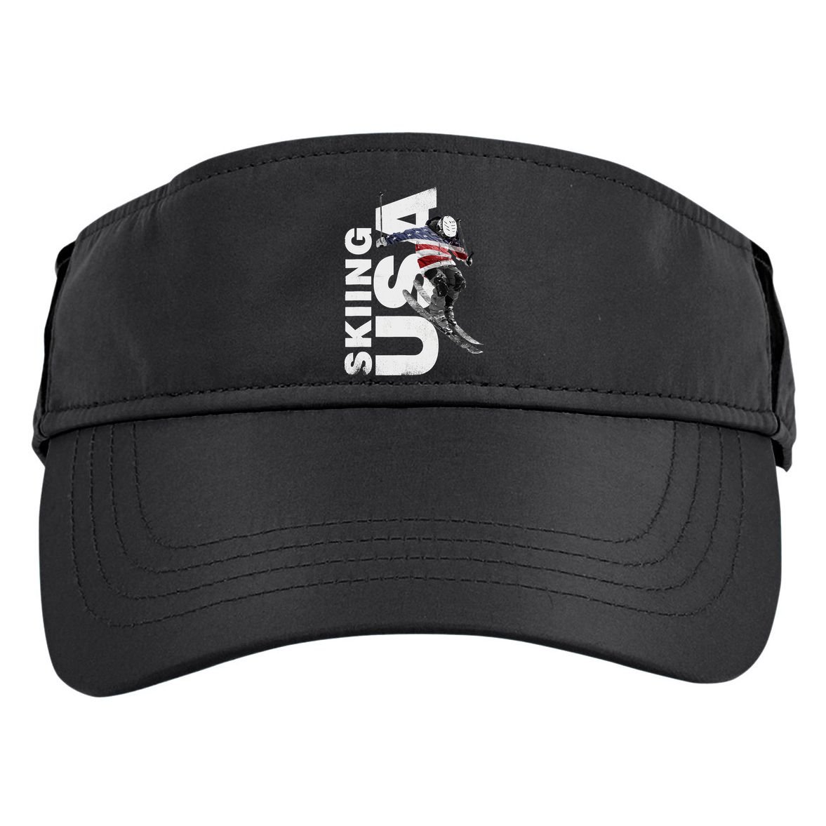 Skiing USA Support The Team USA Flag Ski Adult Drive Performance Visor