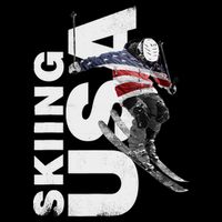Skiing USA Support The Team USA Flag Ski Bucket Hat