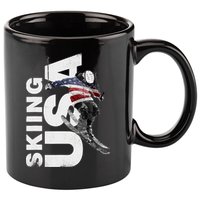 Skiing USA Support The Team USA Flag Ski 11oz C Handle Ceramic Mug