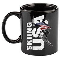 Skiing USA Support The Team USA Flag Ski 11oz C Handle Ceramic Mug