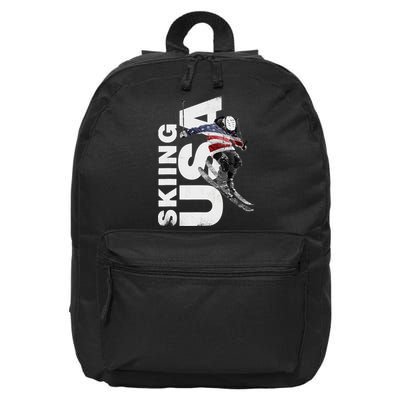 Skiing USA Support The Team USA Flag Ski 16 in Basic Backpack