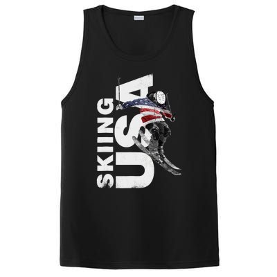 Skiing USA Support The Team USA Flag Ski PosiCharge Competitor Tank