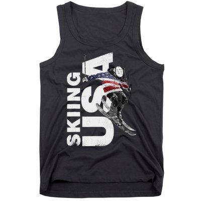 Skiing USA Support The Team USA Flag Ski Tank Top