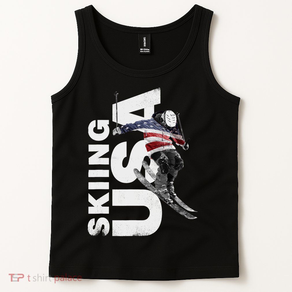 Skiing USA Support The Team USA Flag Ski Tank Top
