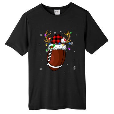 Santa Ugly Sports Christmas Football Player Meaningful Gift Tall Fusion ChromaSoft Performance T-Shirt