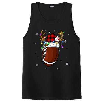 Santa Ugly Sports Christmas Football Player Meaningful Gift PosiCharge Competitor Tank