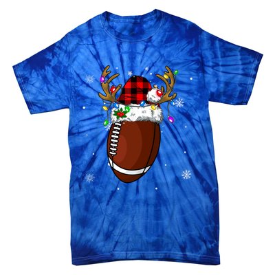 Santa Ugly Sports Christmas Football Player Meaningful Gift Tie-Dye T-Shirt