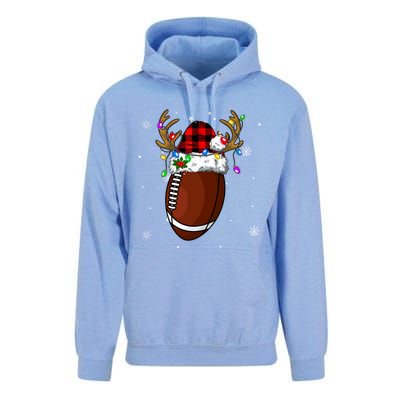 Santa Ugly Sports Christmas Football Player Meaningful Gift Unisex Surf Hoodie