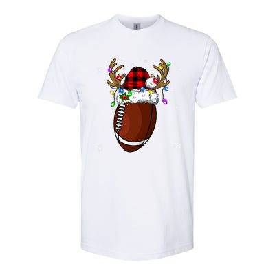 Santa Ugly Sports Christmas Football Player Meaningful Gift Softstyle CVC T-Shirt