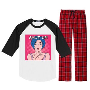 Shut Up Raglan Sleeve Pajama Set