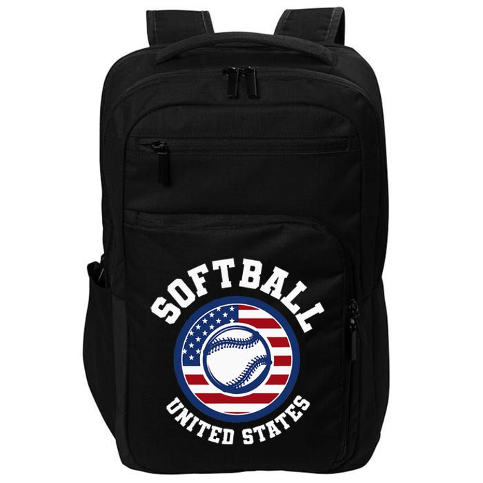 Softball USA Support the Team USA Flag Impact Tech Backpack