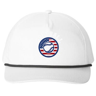 Softball USA Support the Team USA Flag Snapback Five-Panel Rope Hat