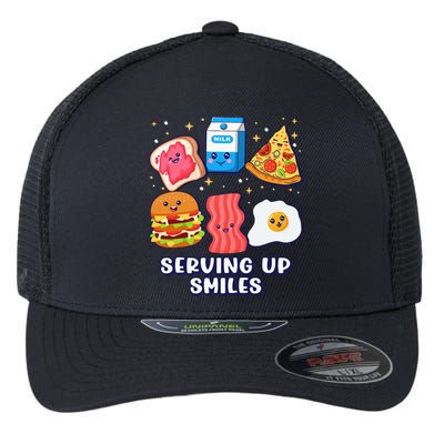 Serving Up Smiles Lunch Lady Flexfit Unipanel Trucker Cap