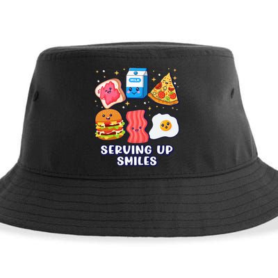 Serving Up Smiles Lunch Lady Sustainable Bucket Hat