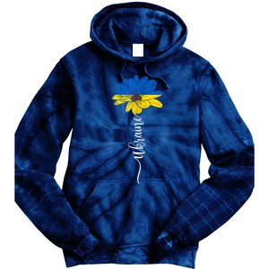 Support Ukraine Sunflower Tie Dye Hoodie