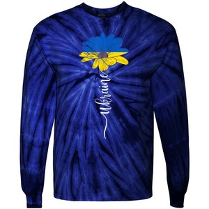 Support Ukraine Sunflower Tie-Dye Long Sleeve Shirt