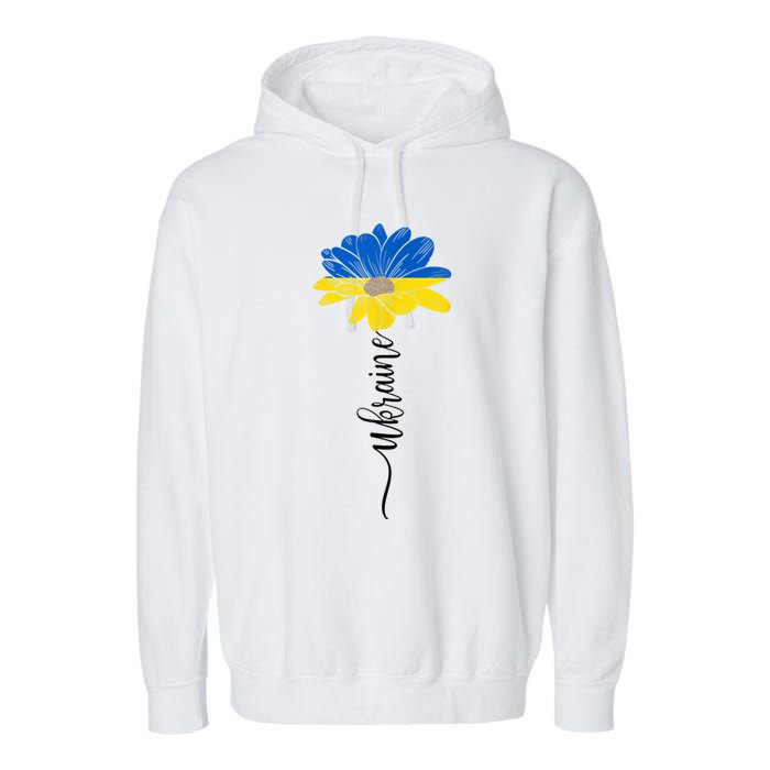 Support Ukraine Sunflower Garment-Dyed Fleece Hoodie