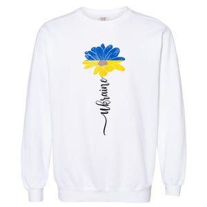 Support Ukraine Sunflower Garment-Dyed Sweatshirt