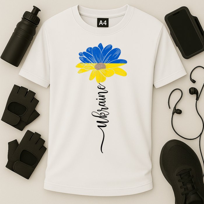 Support Ukraine Sunflower Cooling Performance Crew T-Shirt