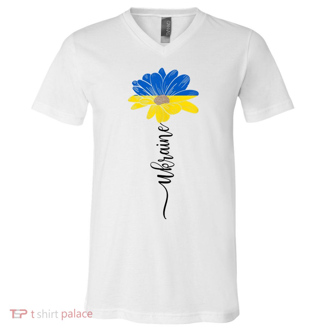Support Ukraine Sunflower V-Neck T-Shirt