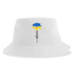 Support Ukraine Sunflower Sustainable Bucket Hat