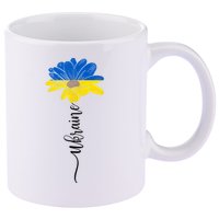 Support Ukraine Sunflower 11oz C Handle Ceramic Mug