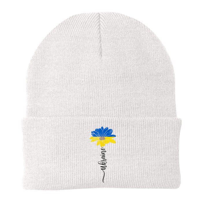 Support Ukraine Sunflower Knit Cap Winter Beanie