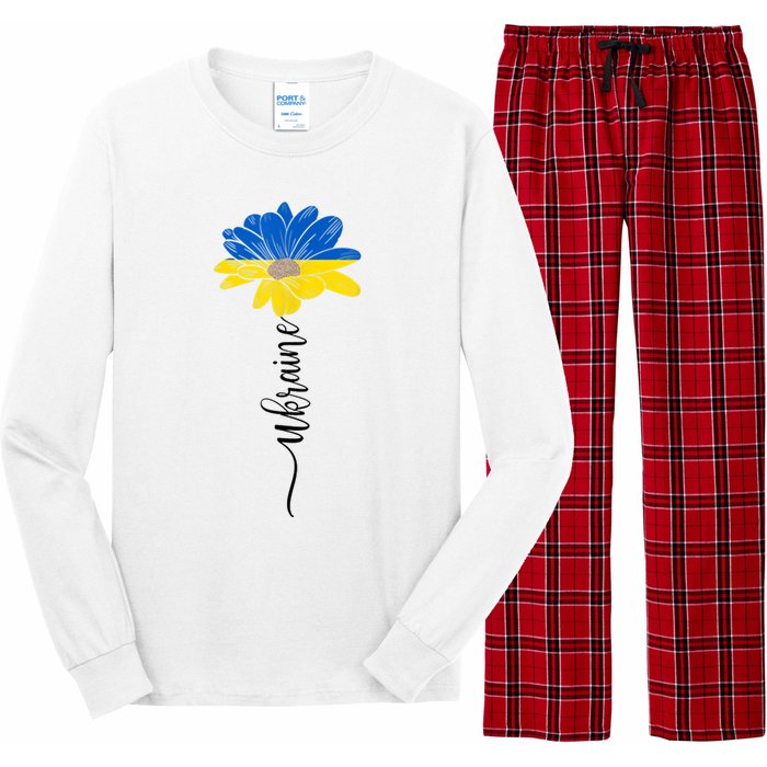 Support Ukraine Sunflower Long Sleeve Pajama Set