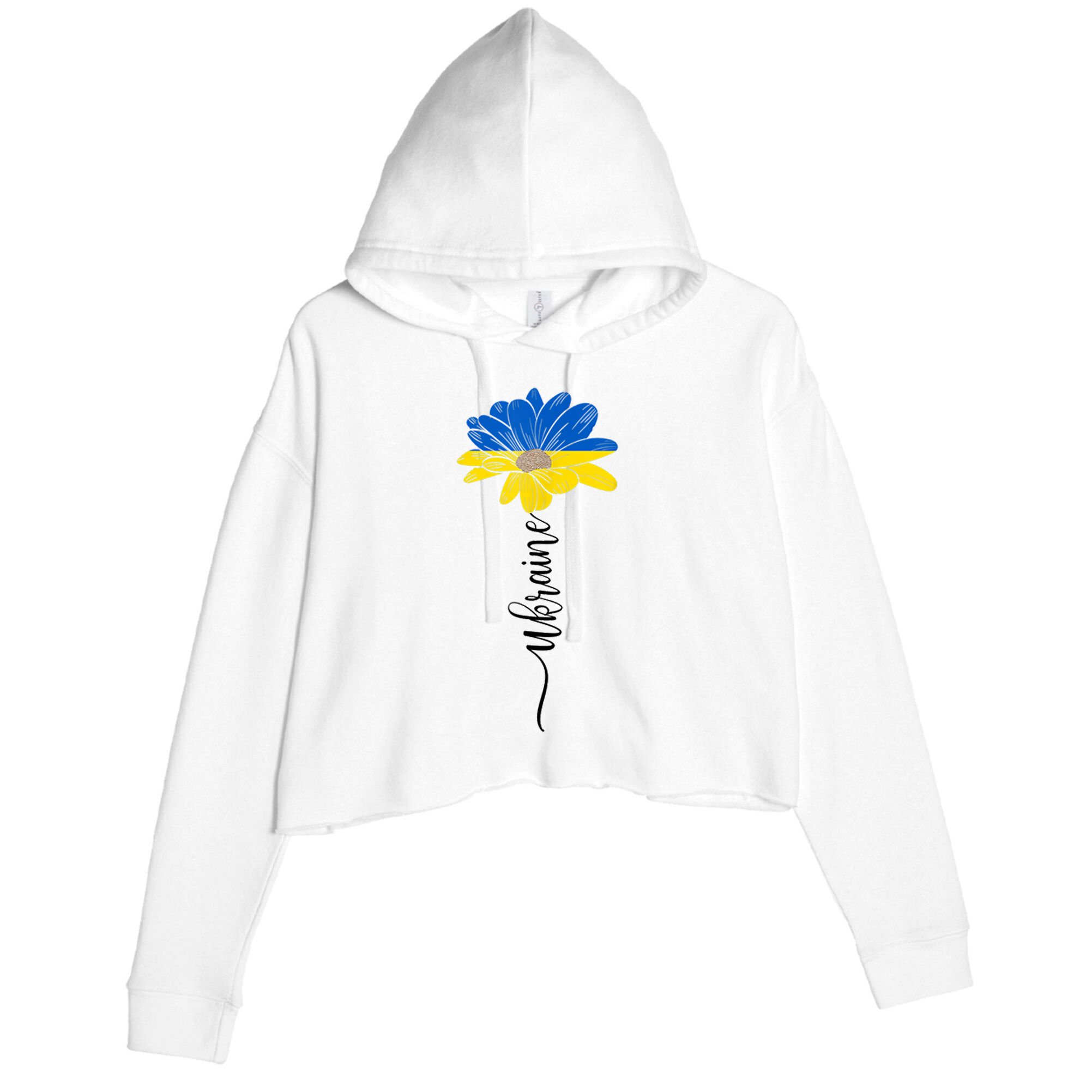 Support Ukraine Sunflower Crop Fleece Hoodie