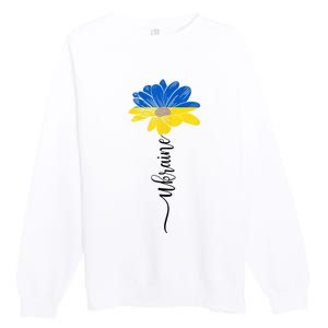 Support Ukraine Sunflower Premium Crewneck Sweatshirt