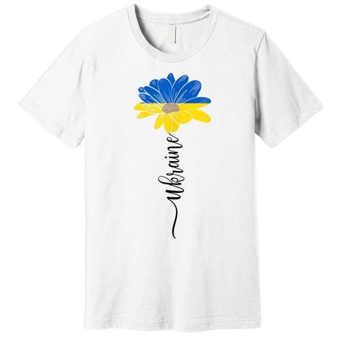 Support Ukraine Sunflower Premium T-Shirt