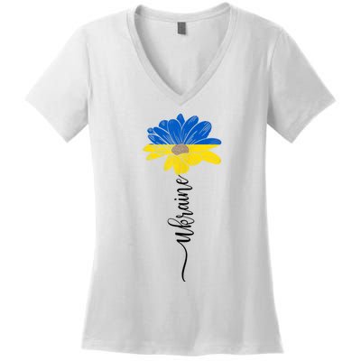 Support Ukraine Sunflower Women's V-Neck T-Shirt