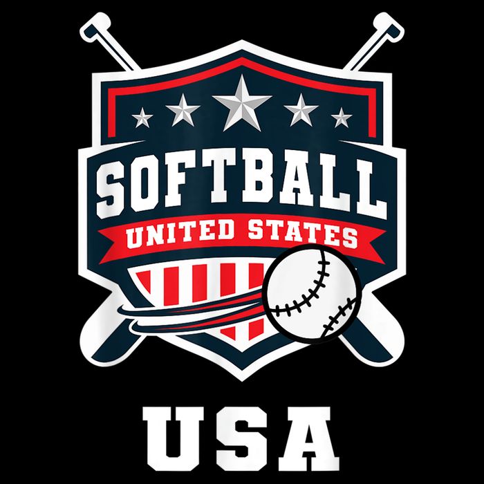 Softball USA Support the Team Shirt USA Flag Impact Tech Backpack