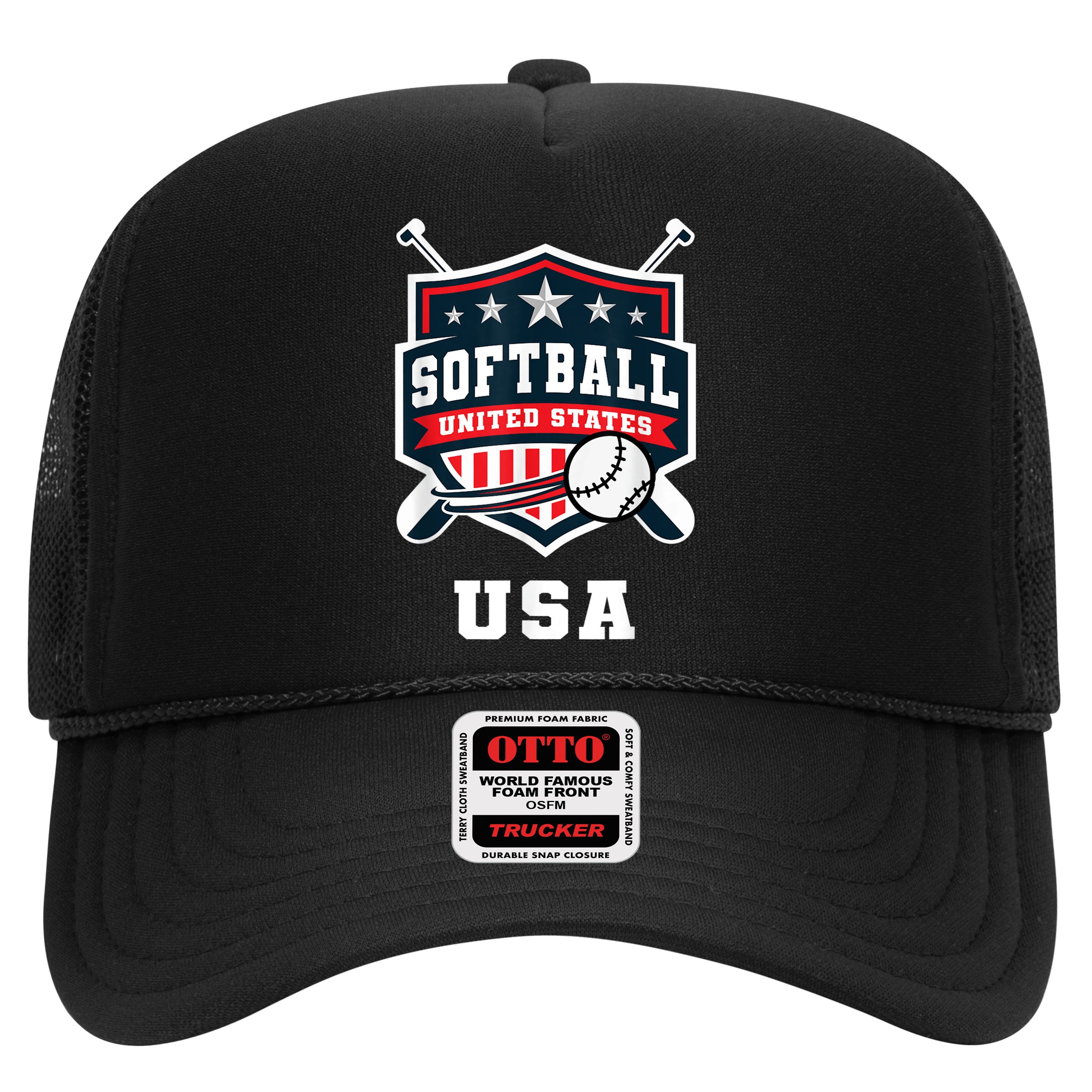 Softball USA Support the Team Shirt USA Flag Hat