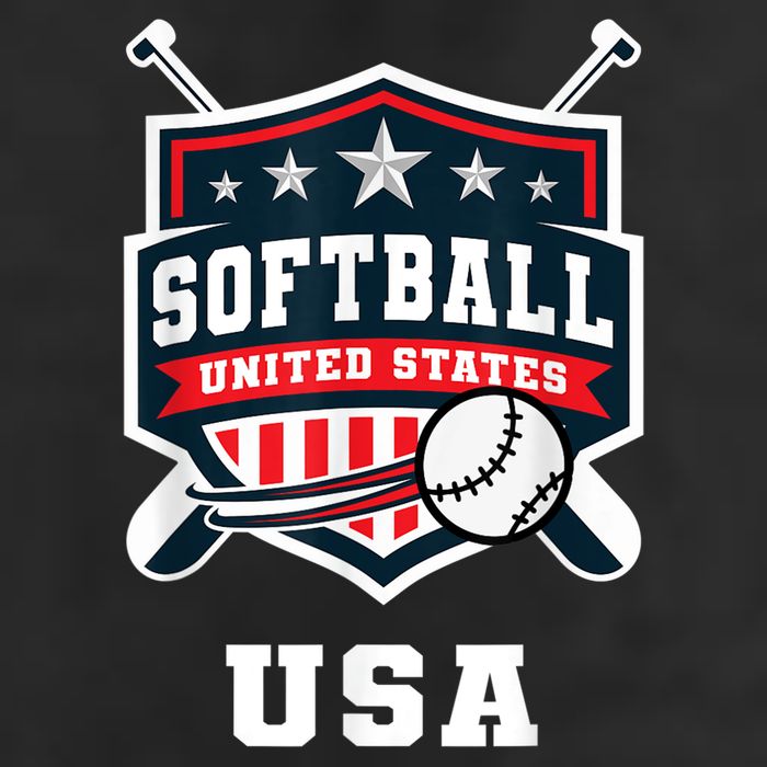 Softball USA Support the Team Shirt USA Flag Hat