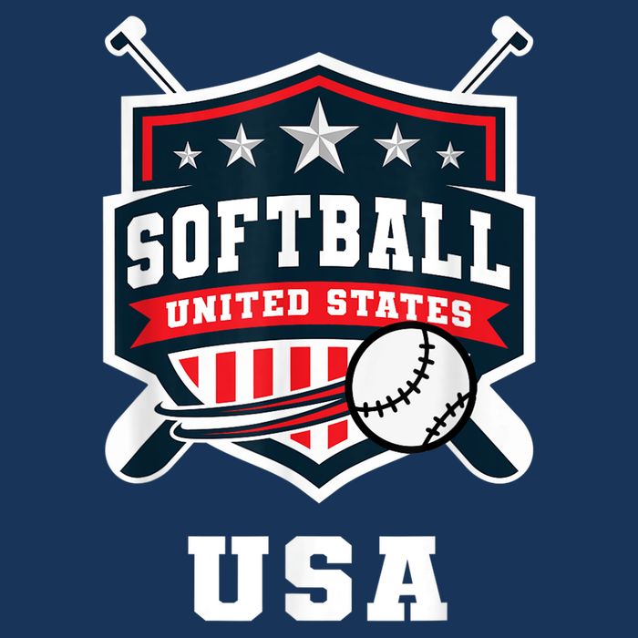 Softball USA Support the Team Shirt USA Flag 16 in Basic Backpack