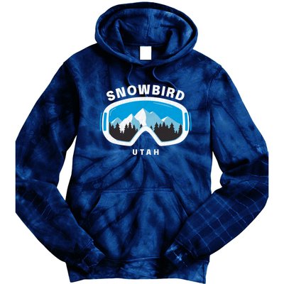 Snowbird Utah Ski Snowboard Goggles Snow Mountain Tie Dye Hoodie