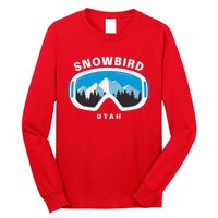 Snowbird Utah Ski Snowboard Goggles Snow Mountain Long Sleeve Shirt