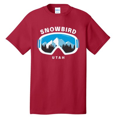 Snowbird Utah Ski Snowboard Goggles Snow Mountain Tall T-Shirt