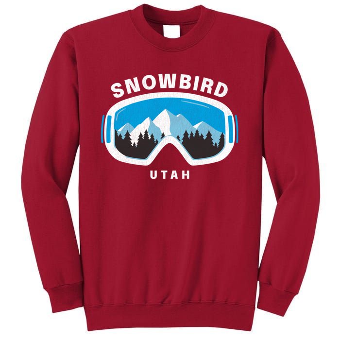 Snowbird Utah Ski Snowboard Goggles Snow Mountain Tall Sweatshirt