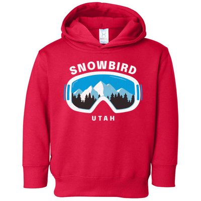 Snowbird Utah Ski Snowboard Goggles Snow Mountain Toddler Hoodie