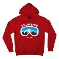 Snowbird Utah Ski Snowboard Goggles Snow Mountain Tall Hoodie