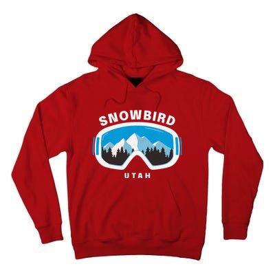 Snowbird Utah Ski Snowboard Goggles Snow Mountain Tall Hoodie