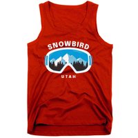 Snowbird Utah Ski Snowboard Goggles Snow Mountain Tank Top