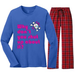 Shut Up Women's Long Sleeve Flannel Pajama Set 