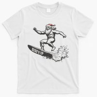 Surf Up Santa Funny Christmas Xmas Holiday Santa Claus T-Shirt