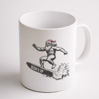 Surf Up Santa Funny Christmas Xmas Holiday Santa Claus Coffee Mug